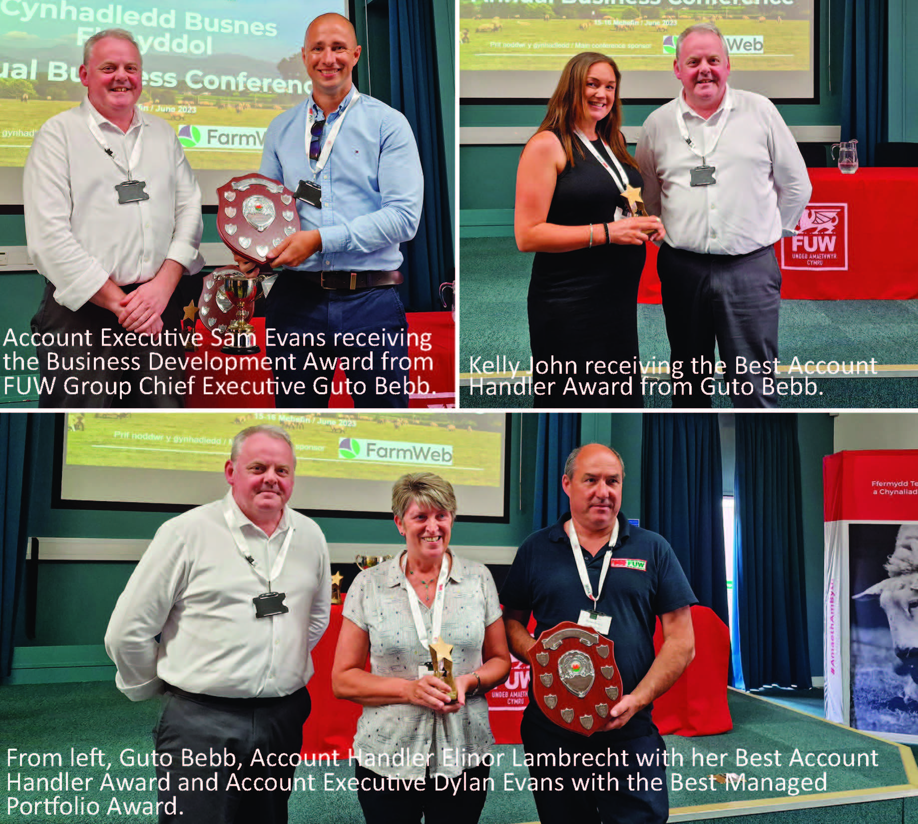 FUW Insurance Services staff recognised for achievements at Annual Business Conference